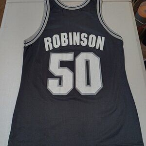 Champion David Robinson San Antonio Spurs NBA Basketball Jersey Adult Medium 40